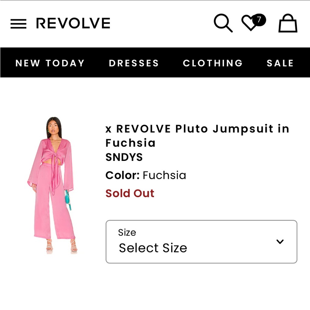 REVOLVE Fuchsia Jumpsuit